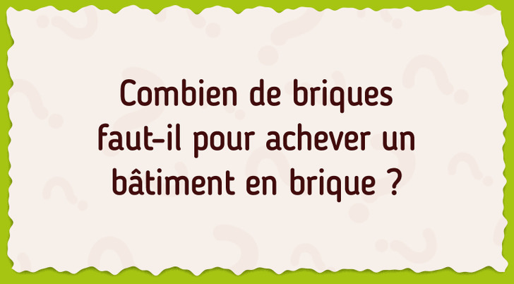 Nigmes Logiques Pour Tester Ta Perspicacit Et Ton Sens De L