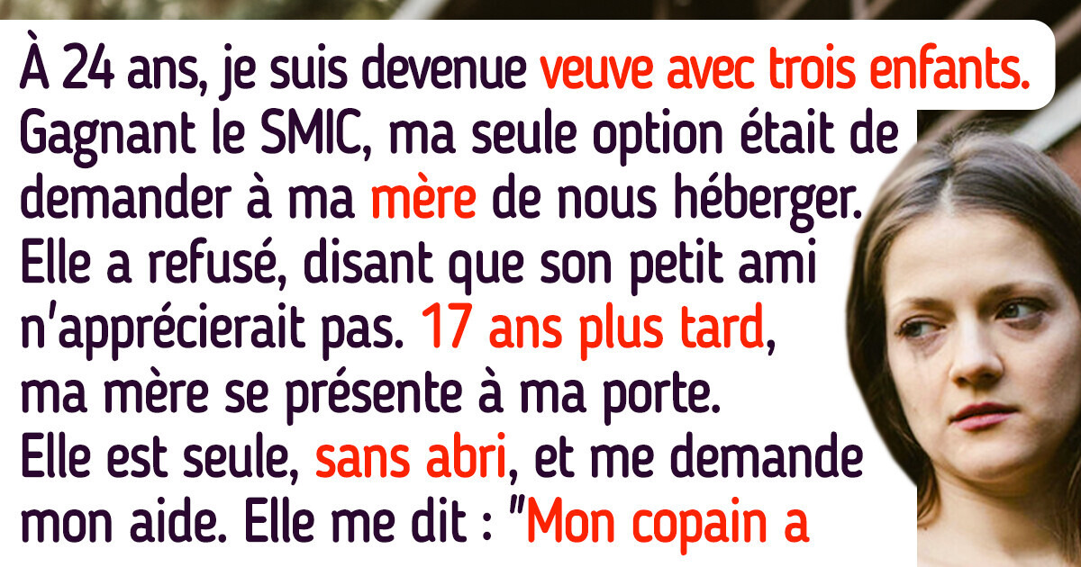 Ma mère m'a tourné le dos alors que j'étais au plus bas - maintenant, elle me supplie de l'aider Ma mère m'a tourné le dos alors que j'étais au plus bas - maintenant, elle me supplie de l'aider