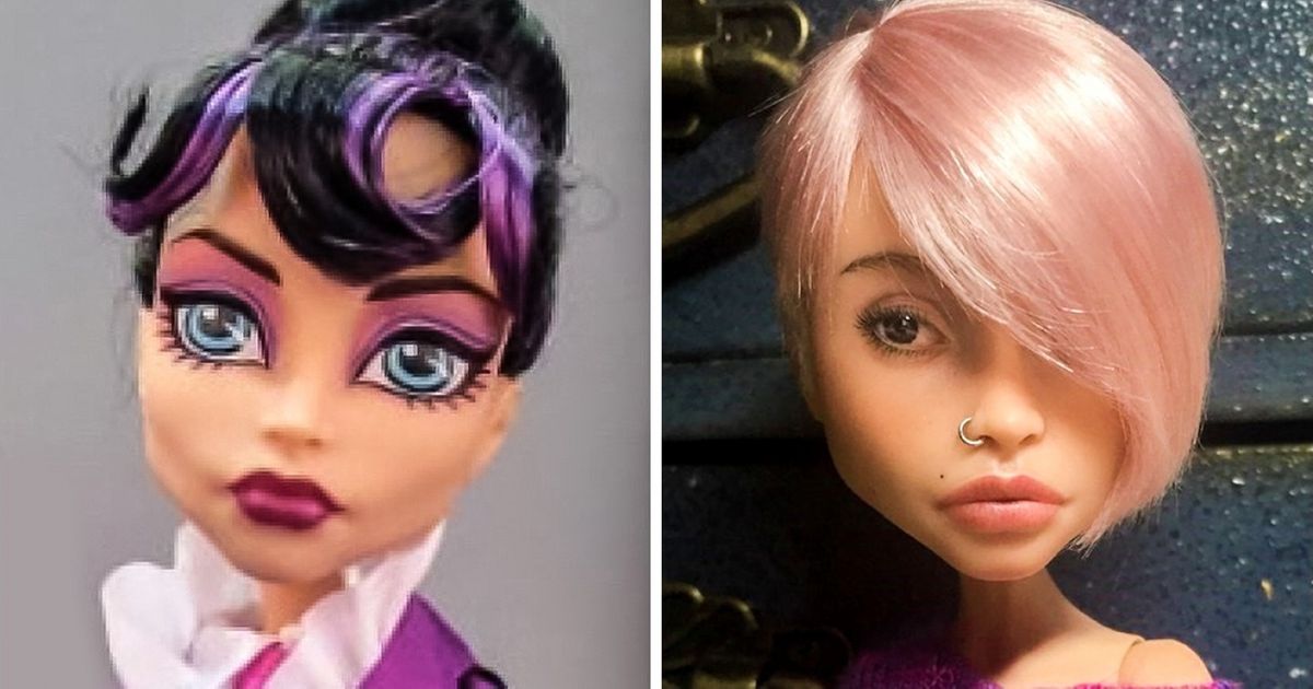 Cette artiste transforme les visages des poupées en leur donnant une beauté plus naturelle