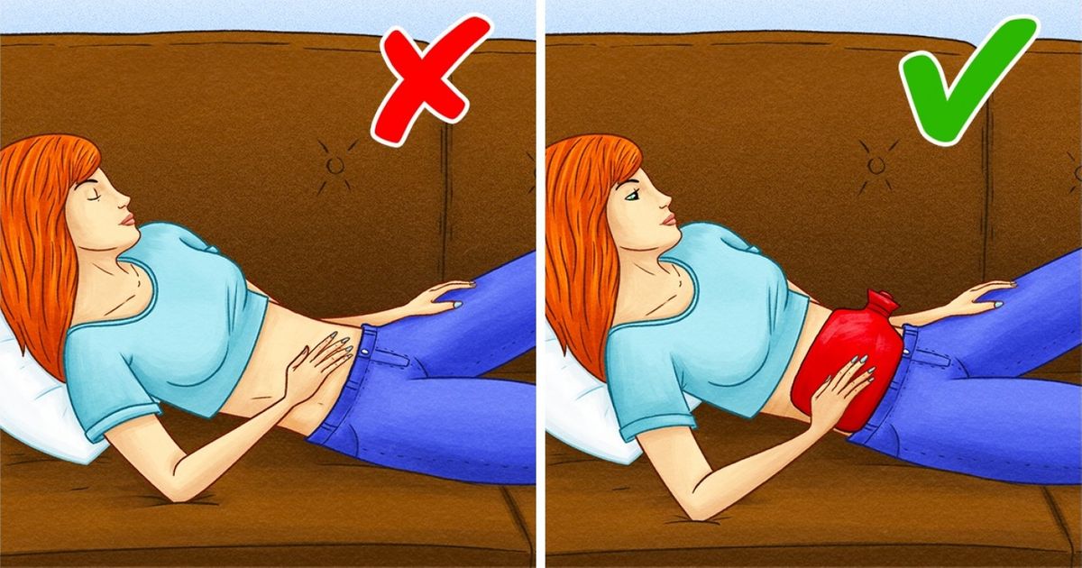 Si tu souffres de douleurs abdominales et de coliques, voici 20 manières de te soulager rapidement