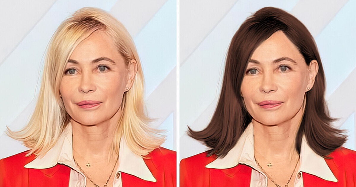 Voici à quoi auraient ressemblé ces stars françaises avec leurs cheveux naturels