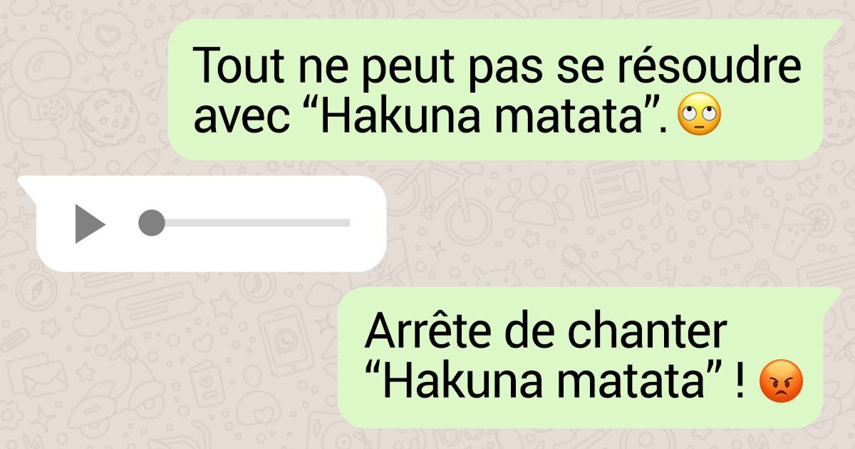 Voici à quoi ressembleraient les conversations entre les personnages du " Roi Lion ", s’ils avaient WhatsApp Voici à quoi ressembleraient les conversations entre les personnages du " Roi Lion ", s’ils avaient WhatsApp