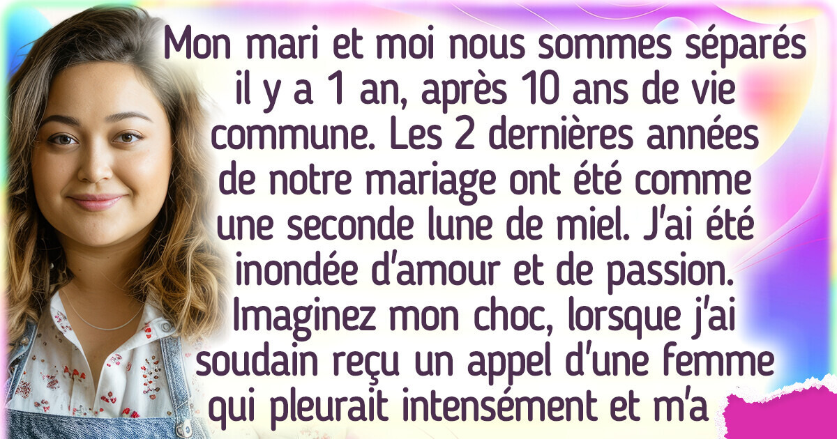Mon mari a eu une liaison et m'a quittée pour sa maîtresse, je lui ai fait regretter sa trahison par un simple geste Mon mari a eu une liaison et m'a quittée pour sa maîtresse, je lui ai fait regretter sa trahison par un simple geste