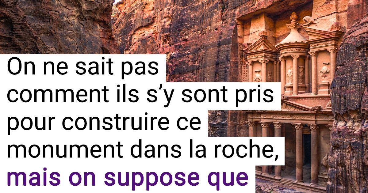 12 Mystères sur Pétra, la cité perdue taillée dans la pierre, au milieu d’un désert de roches