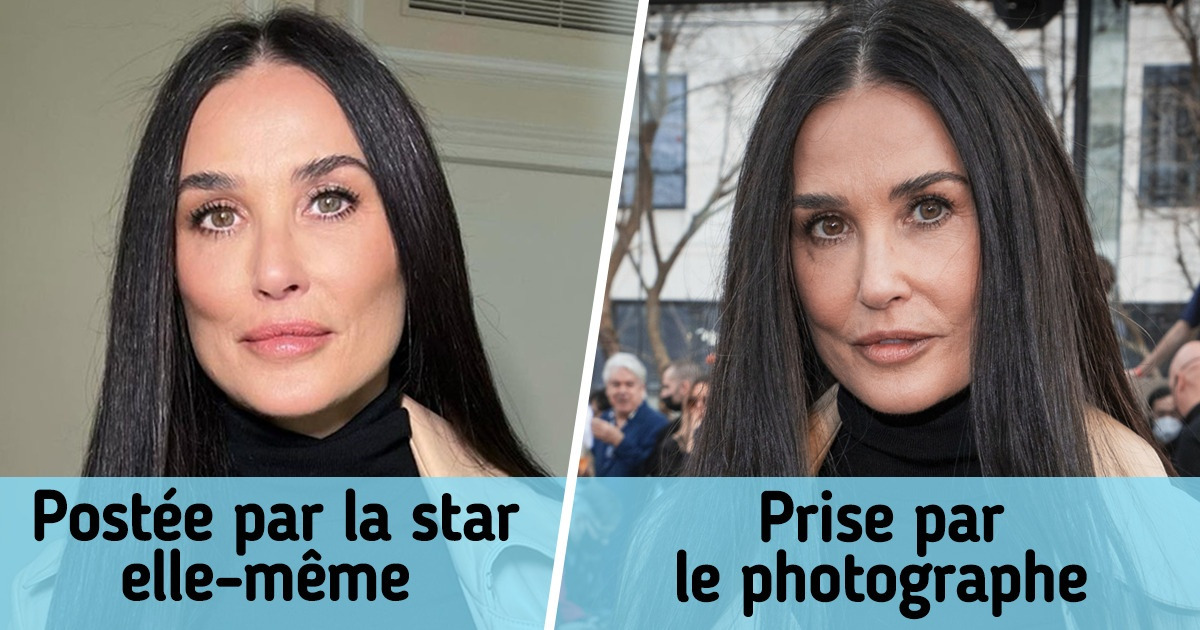 15 Exemples montrant que les stars ont un aspect différent sur leurs réseaux sociaux et dans l’objectif des photographes