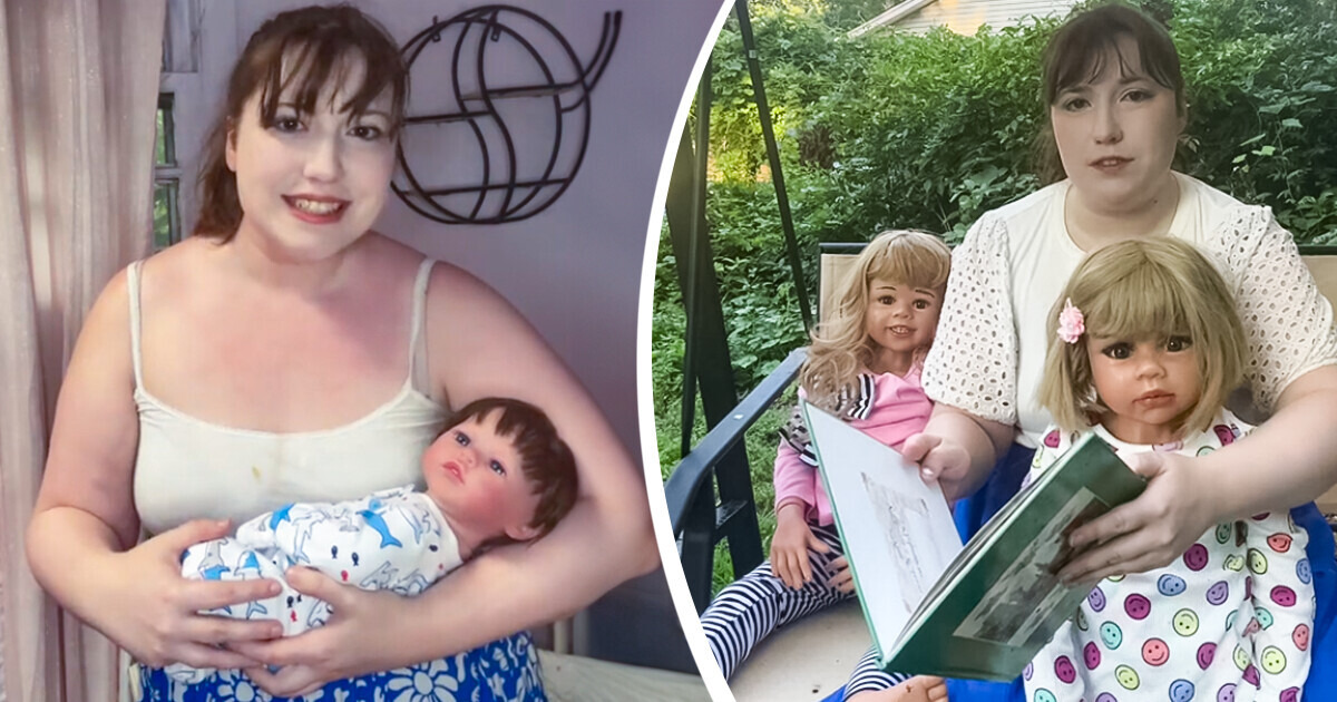 Cette femme allaite ses poupées et s’occupe d’elles comme si elles étaient de vrais bébés