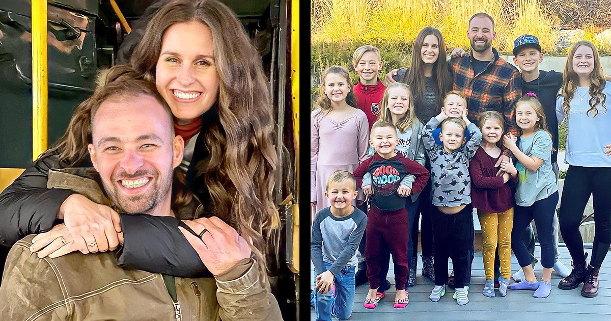 Veufs tous les deux, ils tombent amoureux et fondent une famille recomposée de 11 enfants