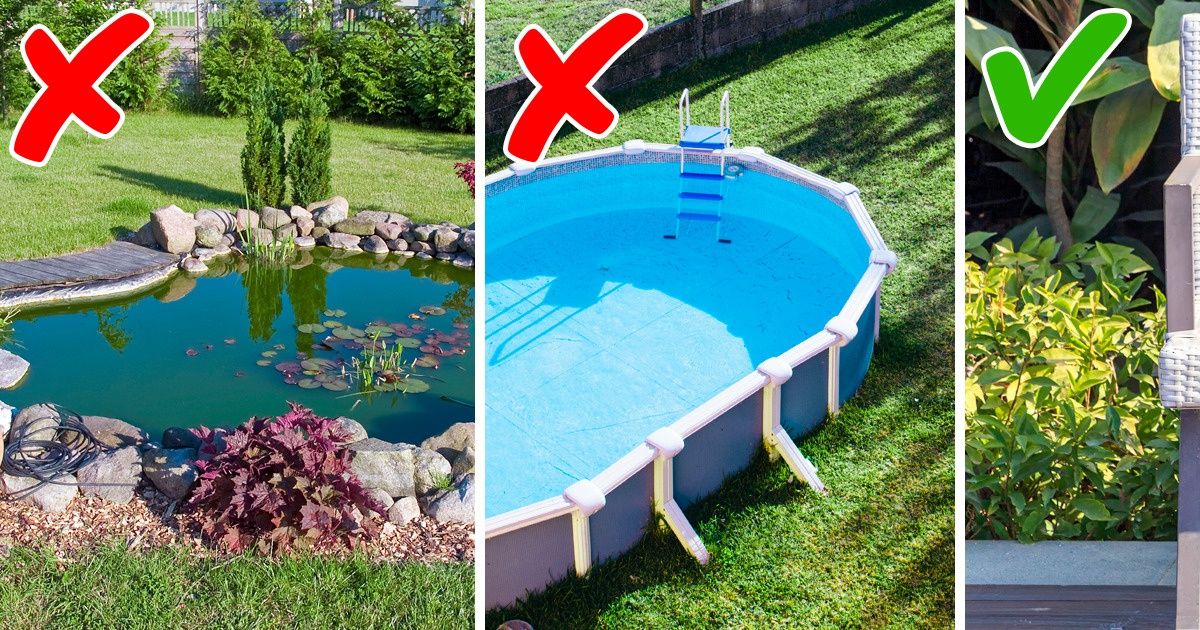 10 Éléments d’extérieur qui nous donnent envie, mais qu’il vaut mieux éviter d’avoir dans son jardin 10 Éléments d’extérieur qui nous donnent envie, mais qu’il vaut mieux éviter d’avoir dans son jardin