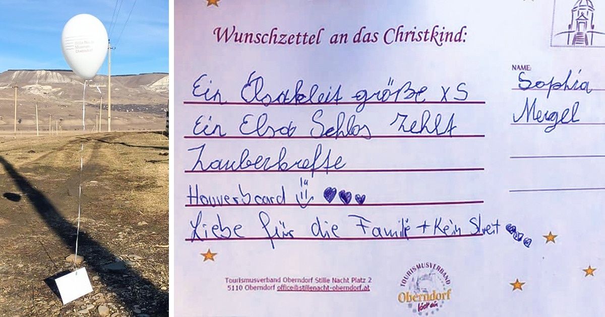 Une jeune fille a écrit une liste de souhaits et l’a attachée à un ballon qui a volé pendant des kilomètres, jusqu’à ce qu’il soit reçu et que les souhaits soient exaucés par un inconnu d’un autre pays