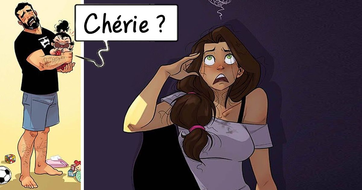 18 Illustrations honnêtes d’un artiste israélien qui montrent tous les charmes de la vie de famille