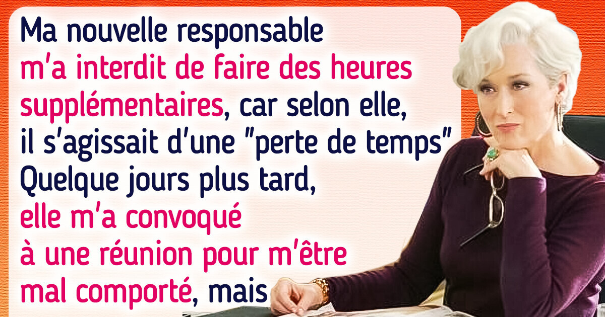 Ma nouvelle responsable est tombée dans son propre piège en m’accusant de voler du temps à l’entreprise Ma nouvelle responsable est tombée dans son propre piège en m’accusant de voler du temps à l’entreprise