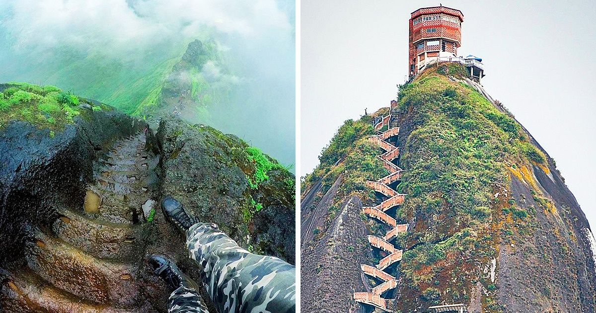 Voici les photos des escaliers les plus incroyables du monde, de ceux qui ne te donneront pas envie de les monter