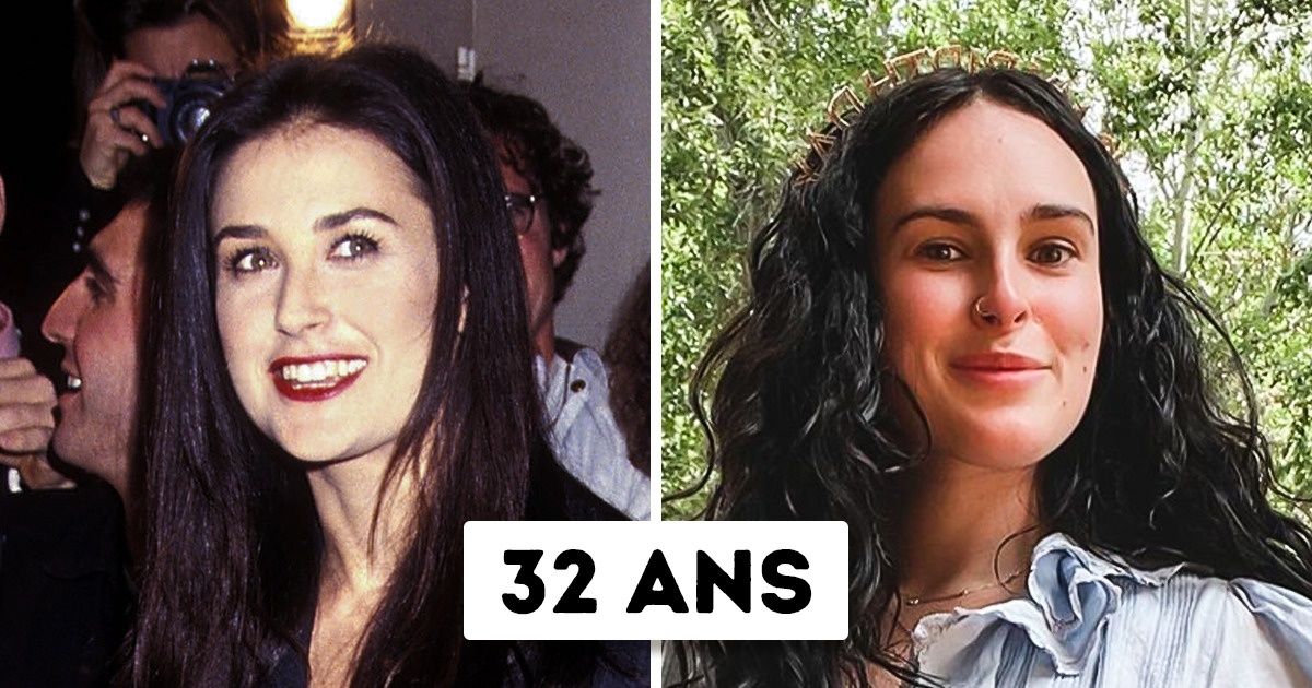 Découvre 10 célébrités et leurs filles au même âge (certains looks ne ressemblent pas à ceux des années 80 et 90)