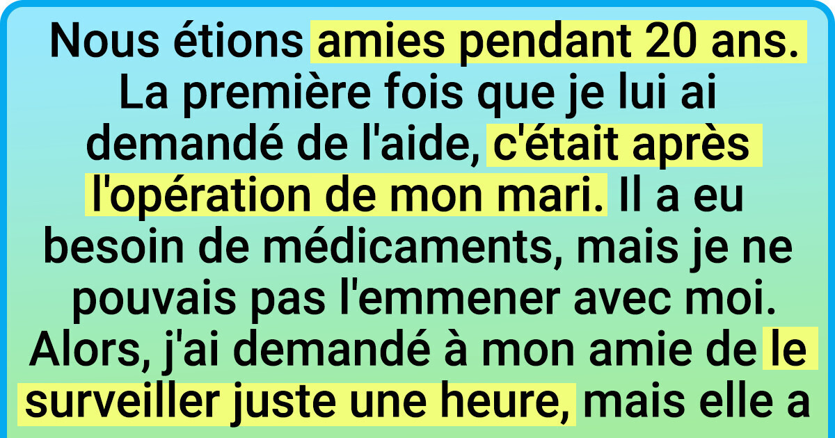 15 Personnes ont pris conscience que l’amitié qu’elles croyaient sincère ne l’était pas vraiment 15 Personnes ont pris conscience que l’amitié qu’elles croyaient sincère ne l’était pas vraiment