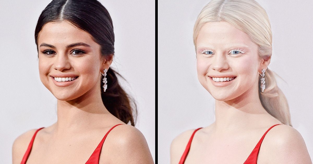 Voici à quoi ressembleraient 15 célébrités si elles étaient albinos