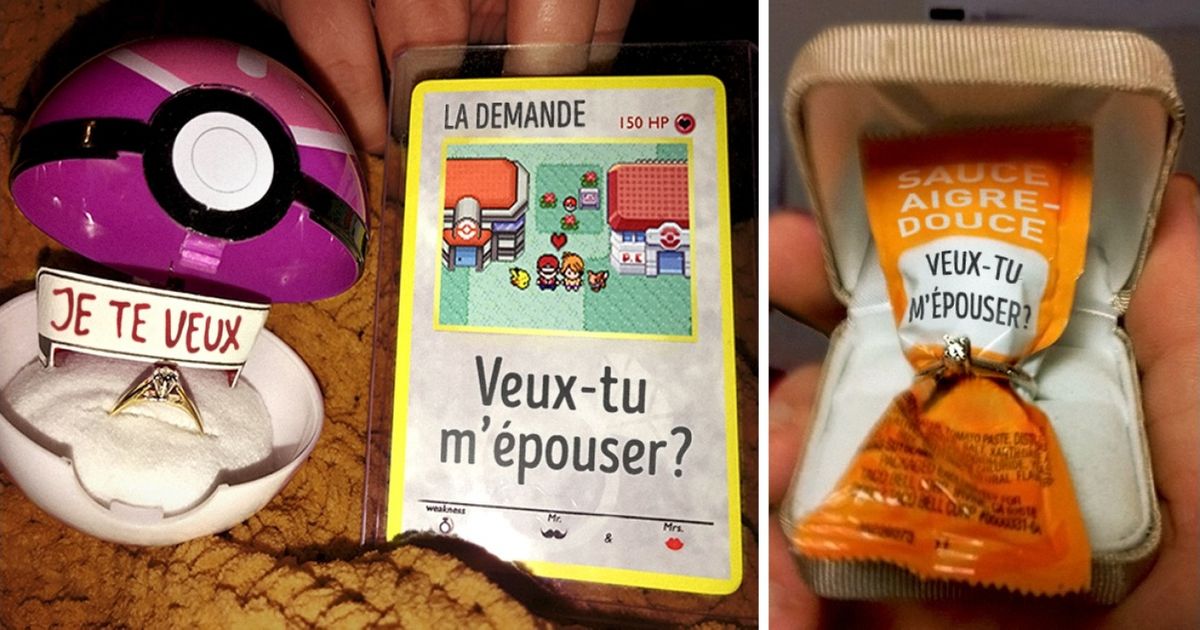 Découvre 24 demandes en mariage que personne ne pourrait refuser