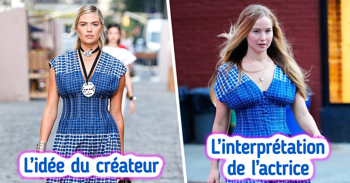 17 Tenues de créateurs spectaculaires qui ont un aspect très différent sur les mannequins et les stars