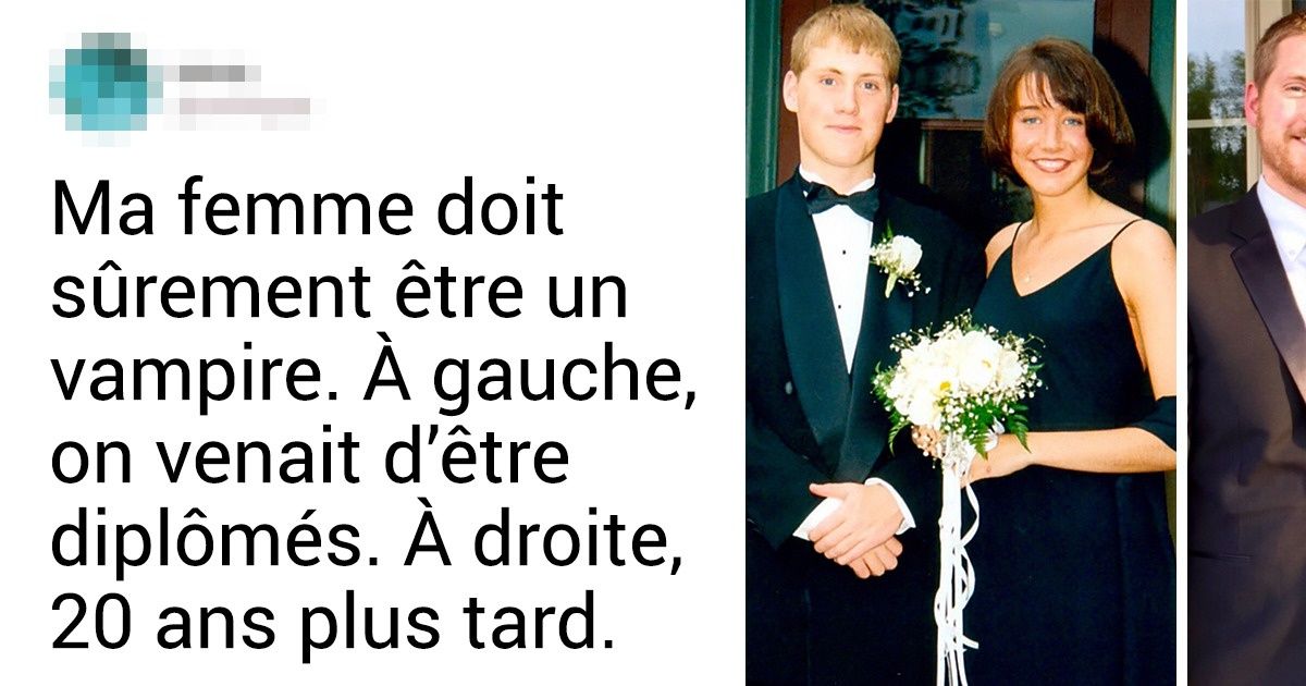 22 Couples heureux ont partagé des photos du début de leur relation et après des années