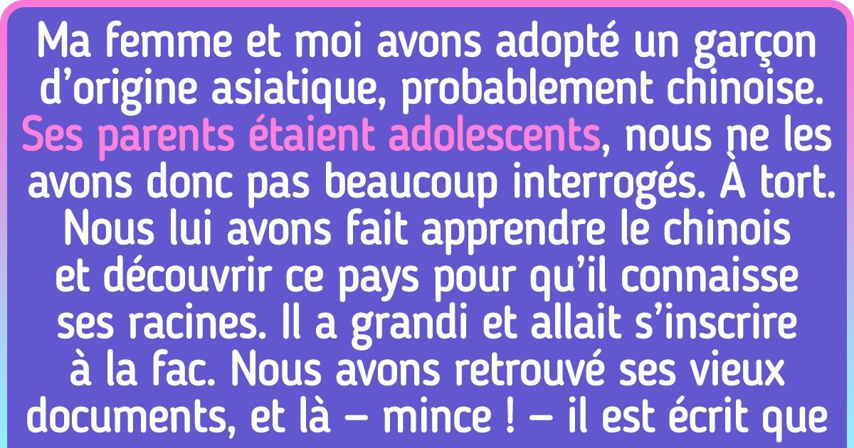 15 Histoires qui sont arrivées aux gens qui ont accueilli un enfant adoptif dans leur foyer