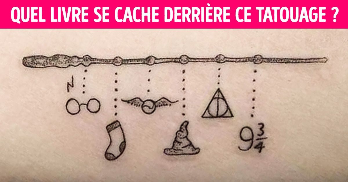 Test : sauras-tu retrouver les œuvres littéraires qui se cachent derrière ces tatouages ?