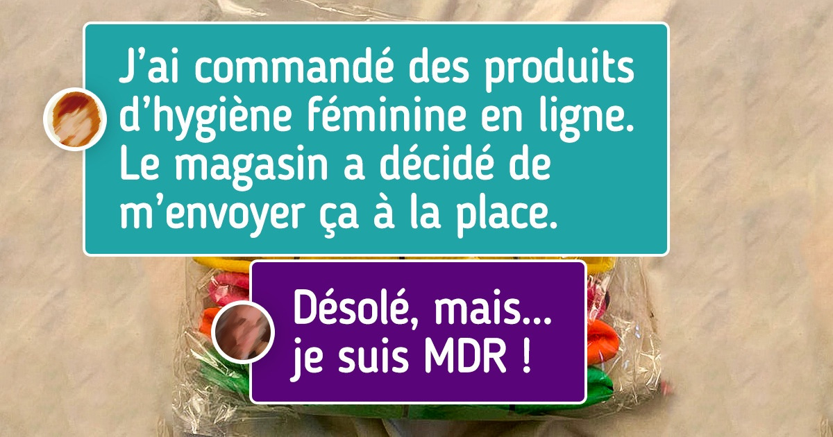 18 Personnes qui ont été déçues en recevant une commande en ligne