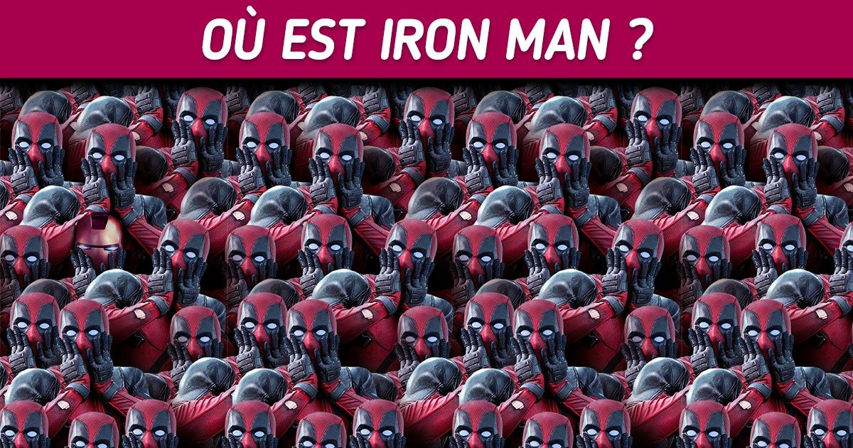 Teste ton acuité visuelle en recherchant les 15 super-héros infiltrés dans les images