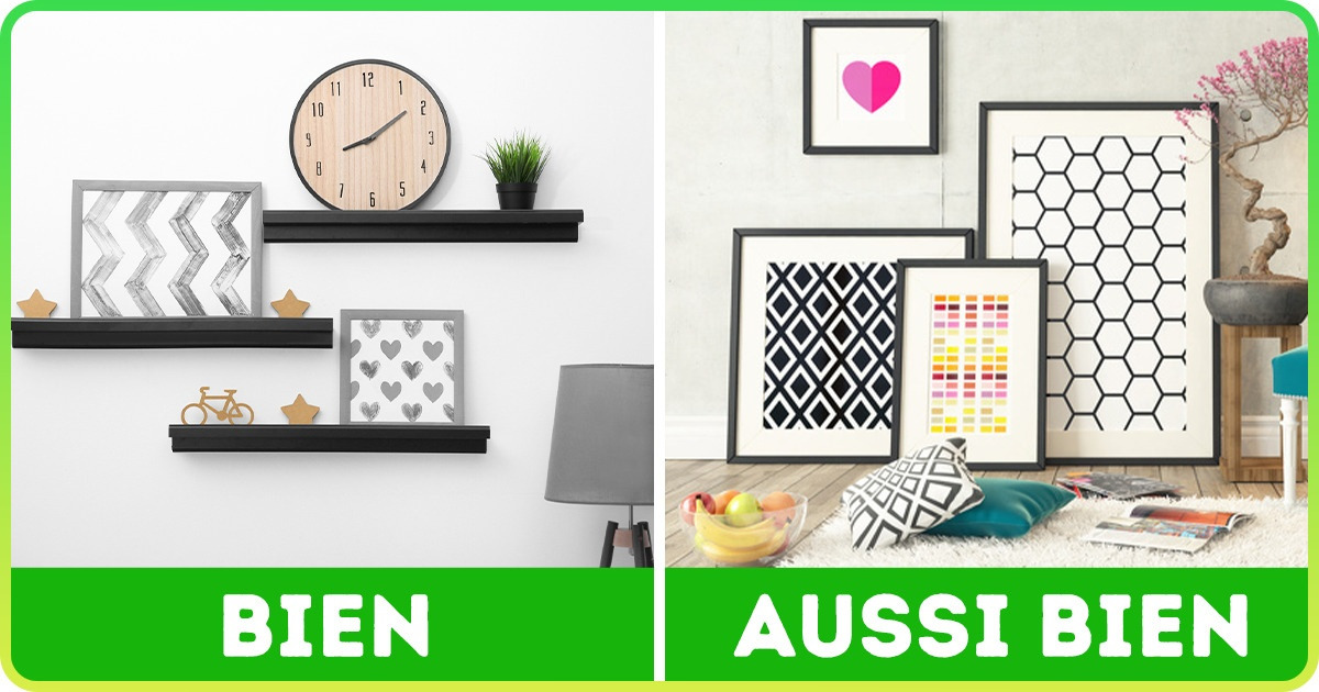 20+ Conseils déco pour réaliser facilement un mur de cadres harmonieux