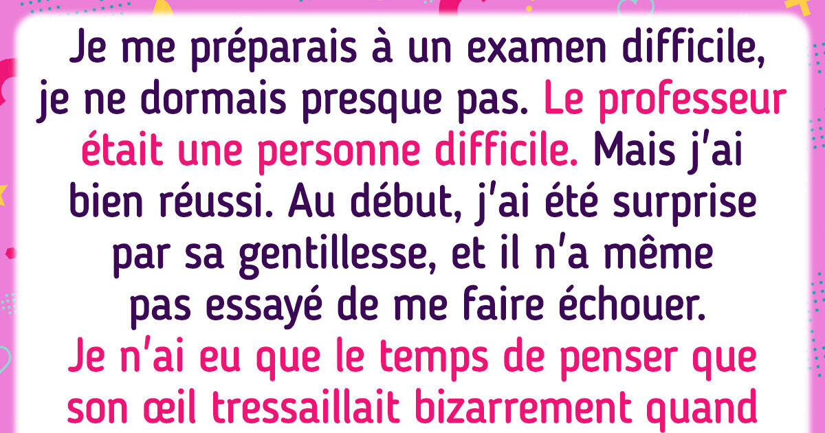 17 Personnes qui ont passé un examen, ce qui a donné lieu à une histoire merveilleuse