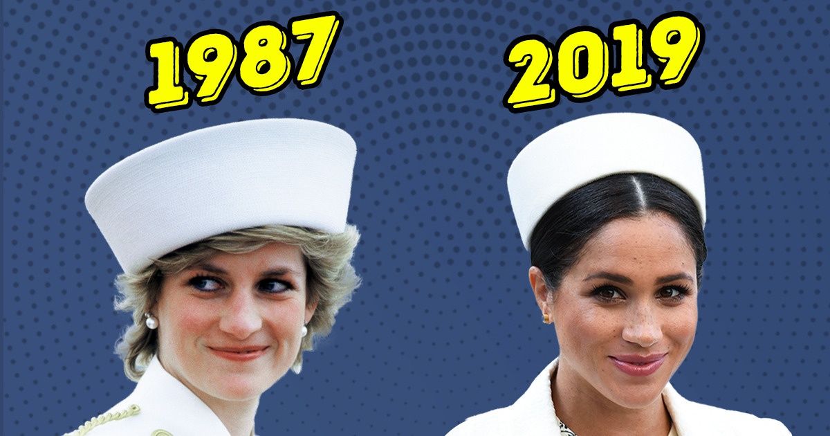 15 Moments où Kate Middleton et Meghan Markle ont copié le style vestimentaire de Lady Di