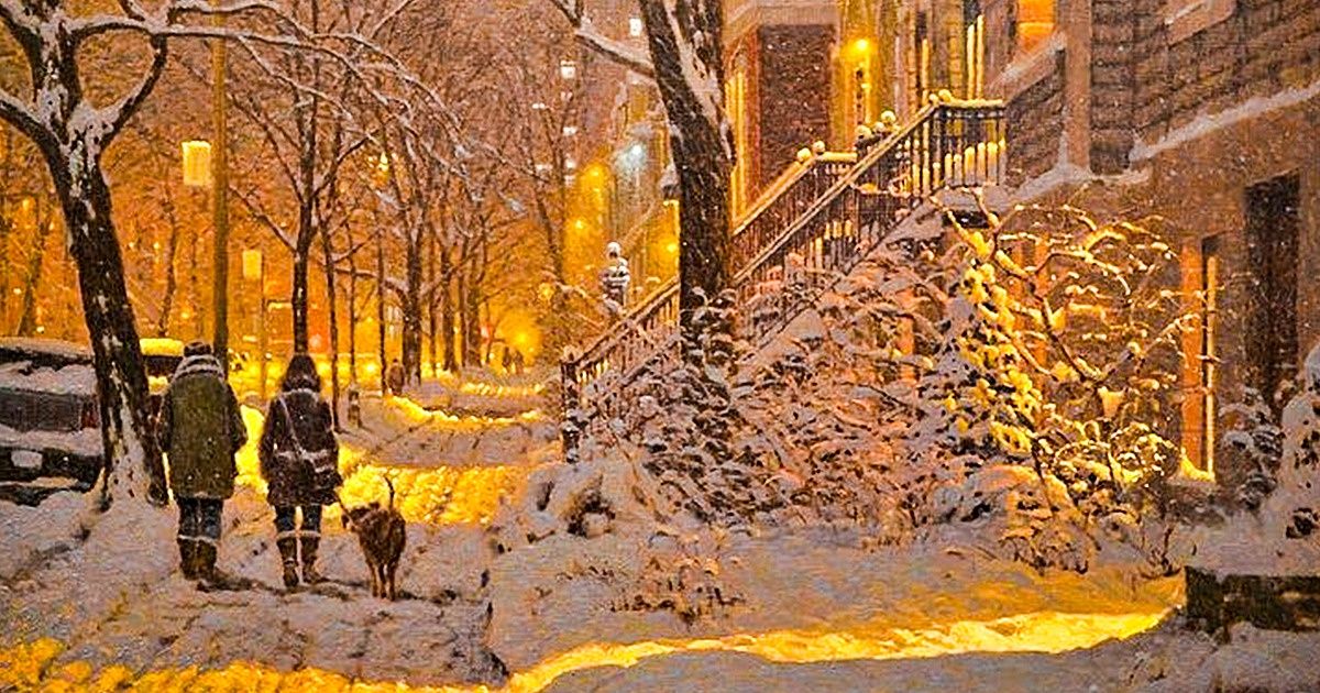 Un peintre canadien réalise des œuvres spectaculaires qui te donneront envie de te réfugier sous une couverture avec un chocolat chaud
