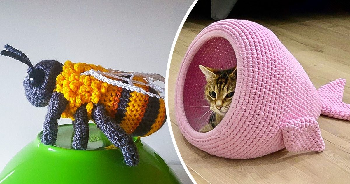 20 Personnes montrent leurs créations originales au crochet, et nous donnent envie d’apprendre à tricoter (plus un chouette bonus à la fin)