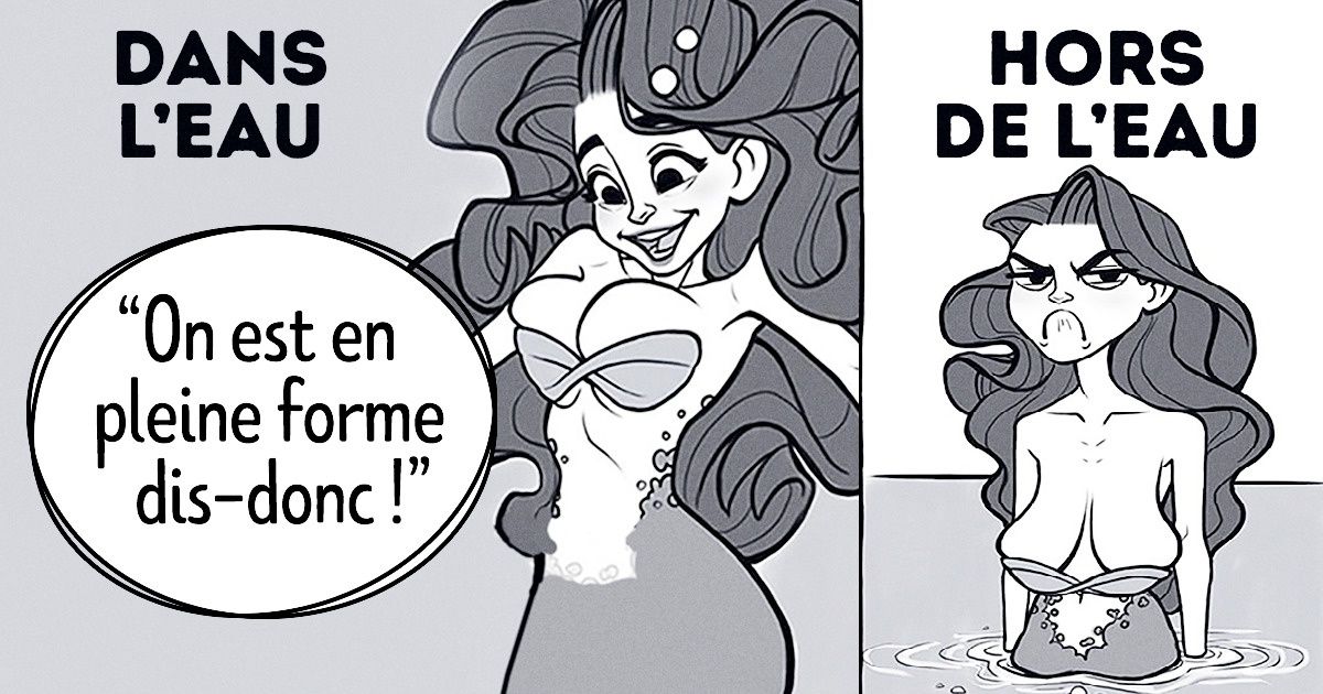 Une artiste a démontré que même les femmes qui viennent tout droit des contes de fées peuvent aussi avoir la vie difficile