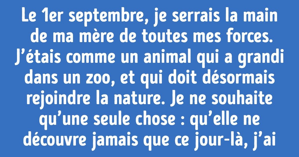 Je ne suis jamais allée à la maternelle, et je sais pertinemment que je ne ferai jamais pareil avec mon enfant