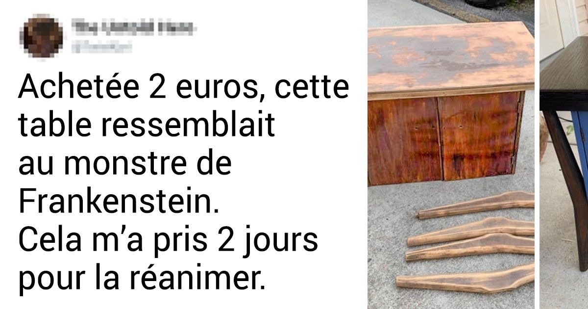 20 + Personnes qui ont récupéré tout un tas de bric-à-brac et qui l’ont transformé en quelque chose de grande valeur