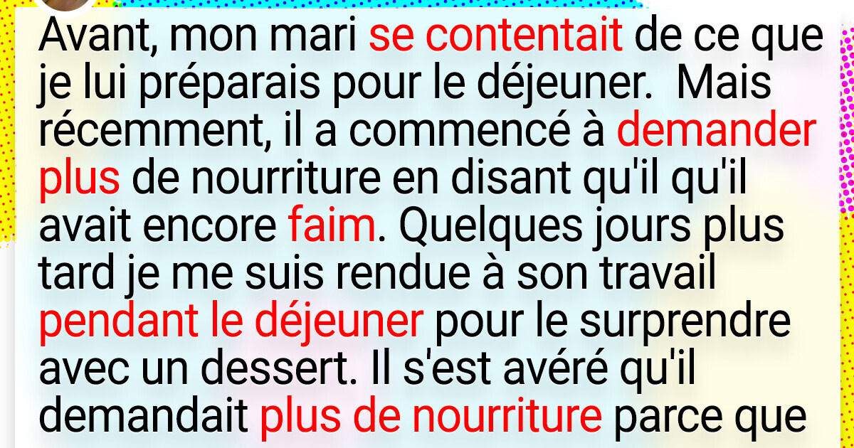 Mon mari a gâché notre vie en me demandant de lui servir un plus gros déjeuner pour le travail Mon mari a gâché notre vie en me demandant de lui servir un plus gros déjeuner pour le travail