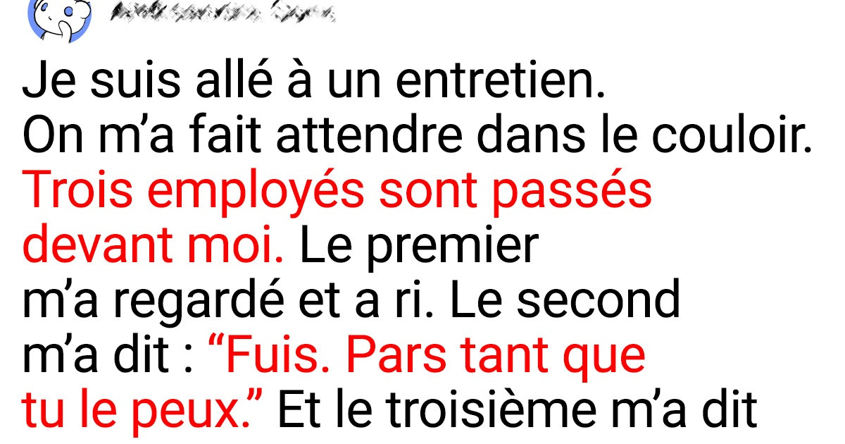 21 Personnes parlent des signes qui disent “cours et ne te retourne pas” concernant leur travail 21 Personnes parlent des signes qui disent “cours et ne te retourne pas” concernant leur travail