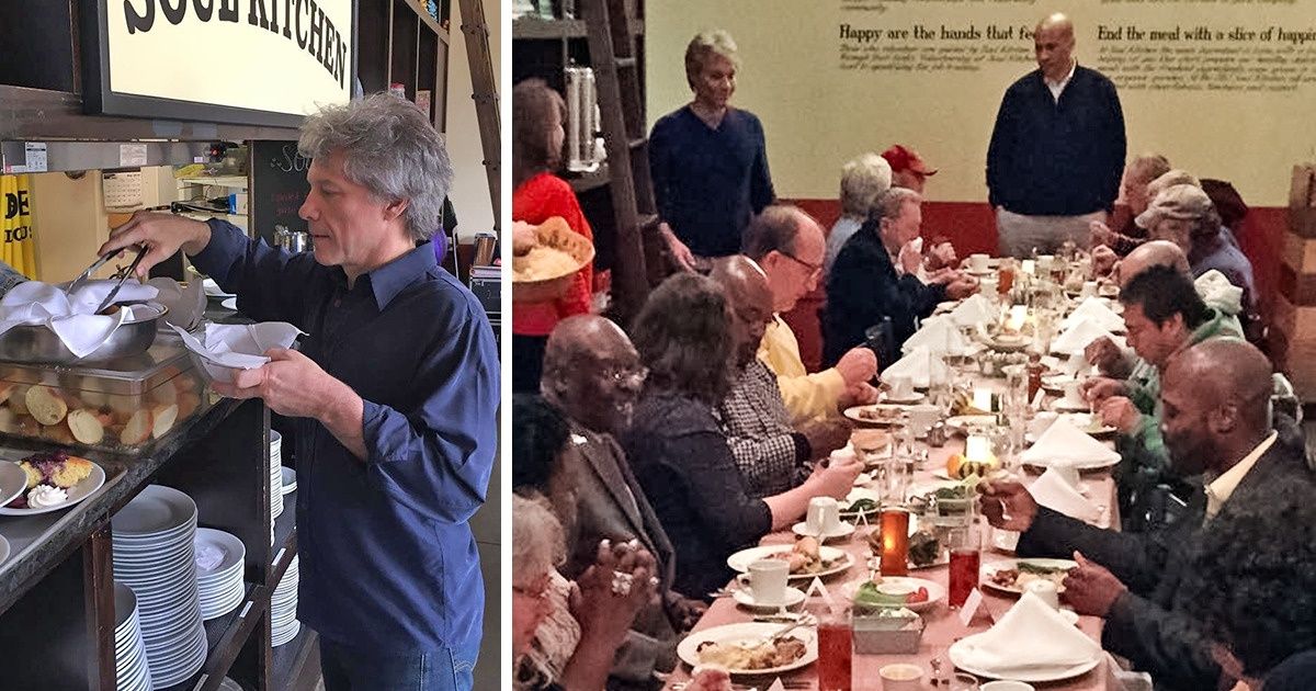 Jon Bon Jovi a ouvert deux restaurants solidaires où les pauvres peuvent manger sans payer Jon Bon Jovi a ouvert deux restaurants solidaires où les pauvres peuvent manger sans payer