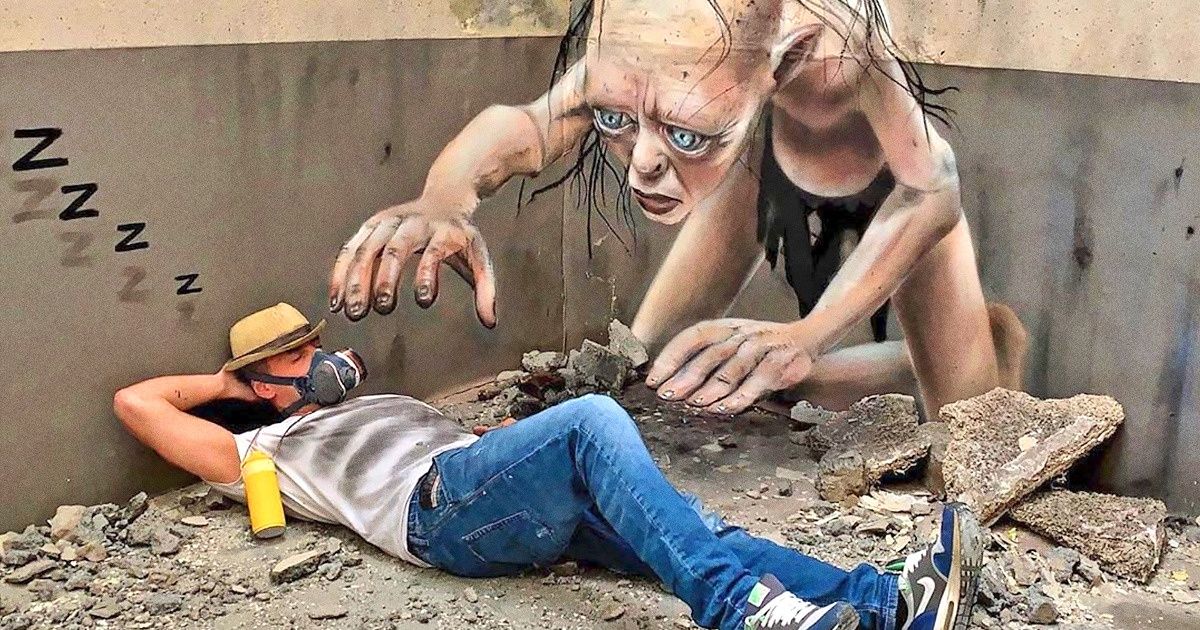 17 Chefs-d’œuvre d’un artiste du graffiti qui ont l’air de prendre vie et sortir des murs 17 Chefs-d’œuvre d’un artiste du graffiti qui ont l’air de prendre vie et sortir des murs
