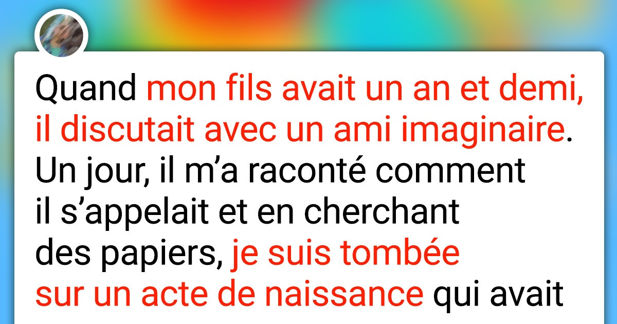 20 Lecteurs ont été sidérés par les histoires de leurs enfants