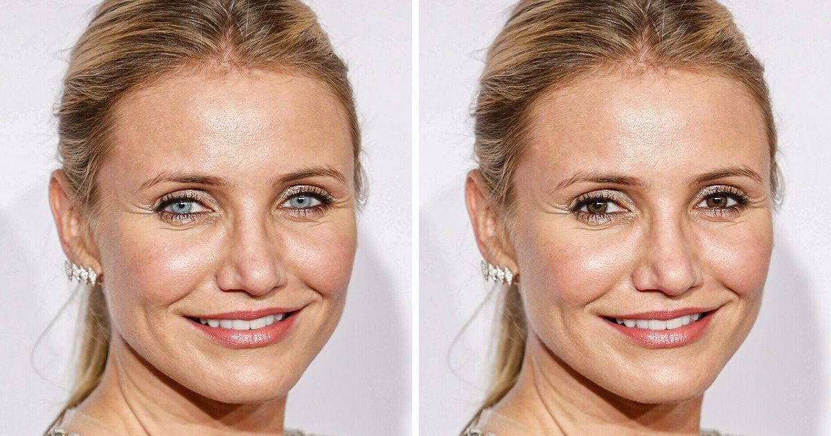 À quoi ressembleraient 20 célébrités aux yeux bleus si elles avaient des yeux marrons
