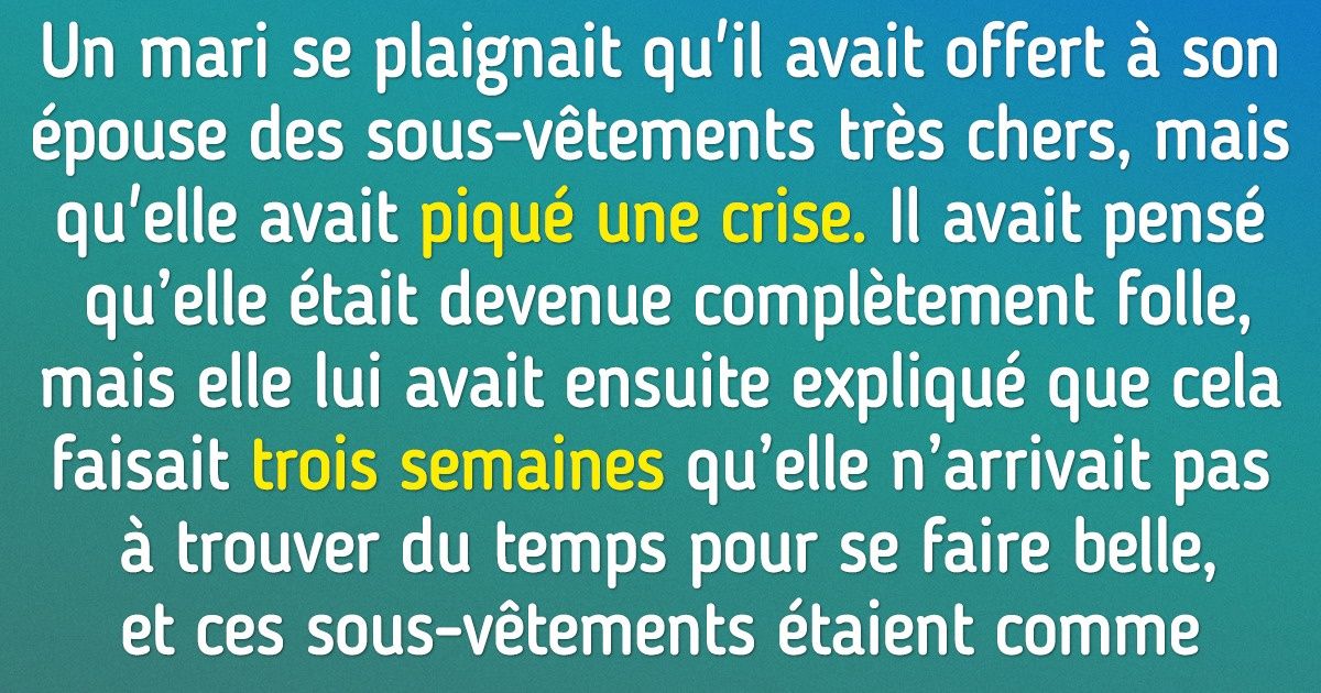 “N’offrez pas de fleurs à une femme fatiguée”. Un récit qui nous montre qu’il existe des choses bien plus importantes que les cadeaux triviaux