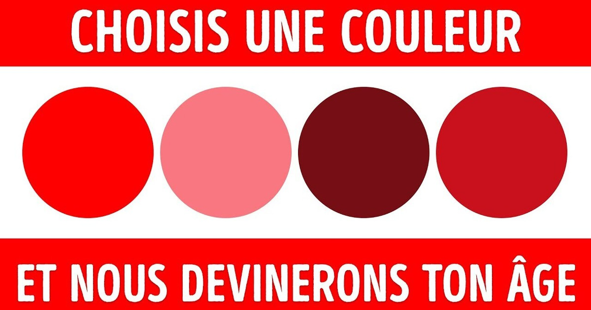 Un Test de Couleur Qui Peut Révéler Ton âge Mental Un Test de Couleur Qui Peut Révéler Ton âge Mental