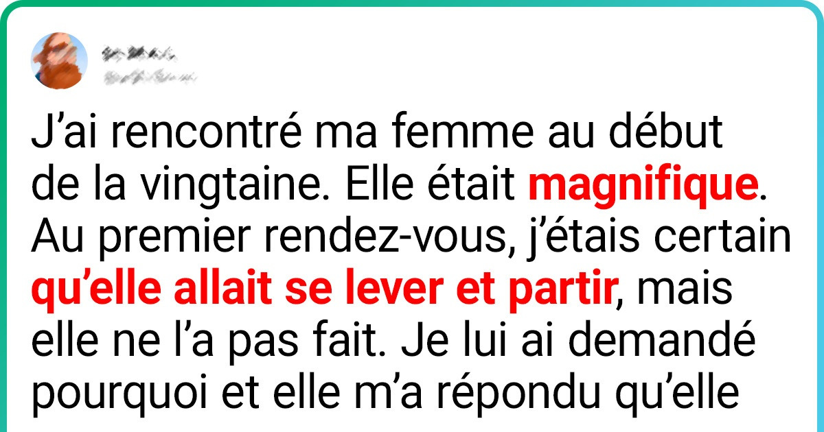 12 Personnes, qui ne se soucient pas du physique, racontent comment elles ont conquis leur moitié