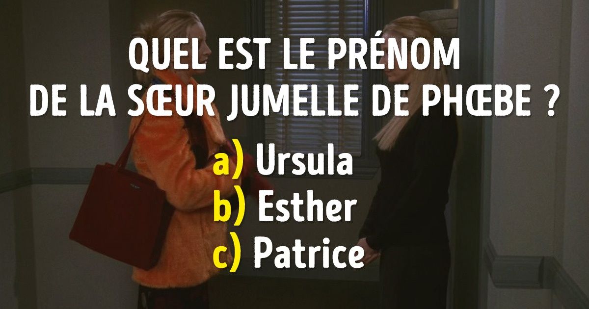 Comme “Friends” va fêter ses 25 ans, nous avons confectionné ce test pour les vrais fans de la série Comme “Friends” va fêter ses 25 ans, nous avons confectionné ce test pour les vrais fans de la série
