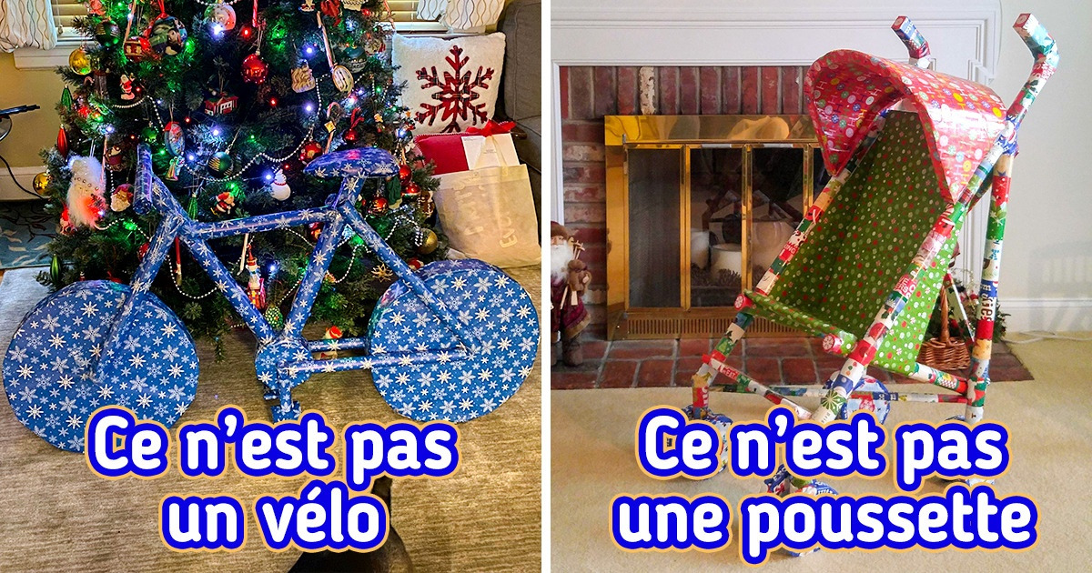 19 Personnes qui ont tellement bien emballé leurs cadeaux que l’on ne peut pas deviner ce que c’est