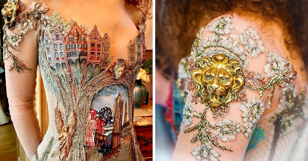 Cette créatrice française confectionne des robes qui paraissent tout droit sorties des contes de fées... Cette créatrice française confectionne des robes qui paraissent tout droit sorties des contes de fées...