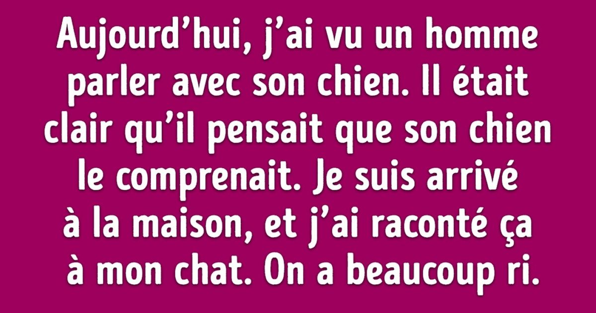 Les petites habitudes des uns peuvent paraître étranges aux autres