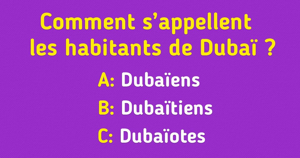 19 Questions pour tester ton niveau de culture générale