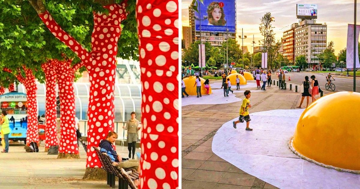 10 œuvres d’art en pleine ville qui rendent les habitants plus heureux