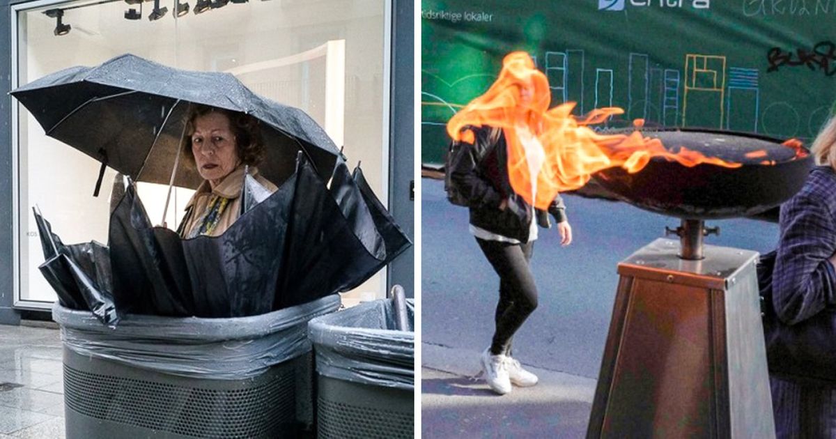 Découvre 20 incroyables coïncidences qui ont été capturées par un photographe de rue norvégien Découvre 20 incroyables coïncidences qui ont été capturées par un photographe de rue norvégien